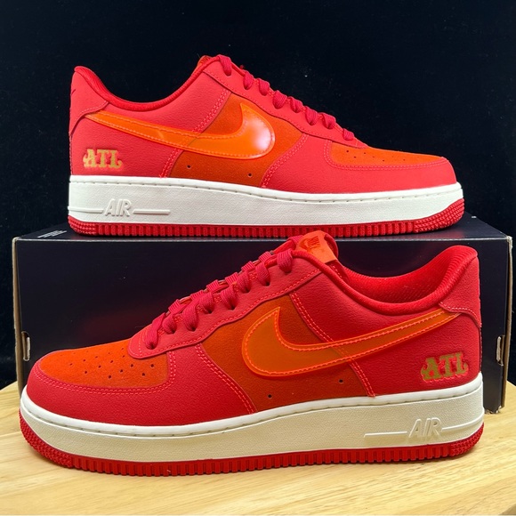 Nike Air Force 07 LV8 ATL Red/Crimson FD8306-657 Men's Size
